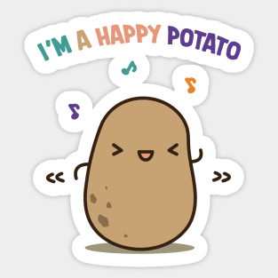 Happy potato Sticker